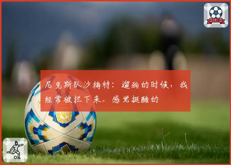 尼克斯队沙梅特：遛狗的时候，我经常被拦下来。感觉挺酷的